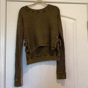 Free people One Cropped Interlaken top